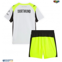 Otroški Nogometni dresi Borussia Dortmund Gostujoči 2025-26 Kratek Rokav (+ Kratke hlače)